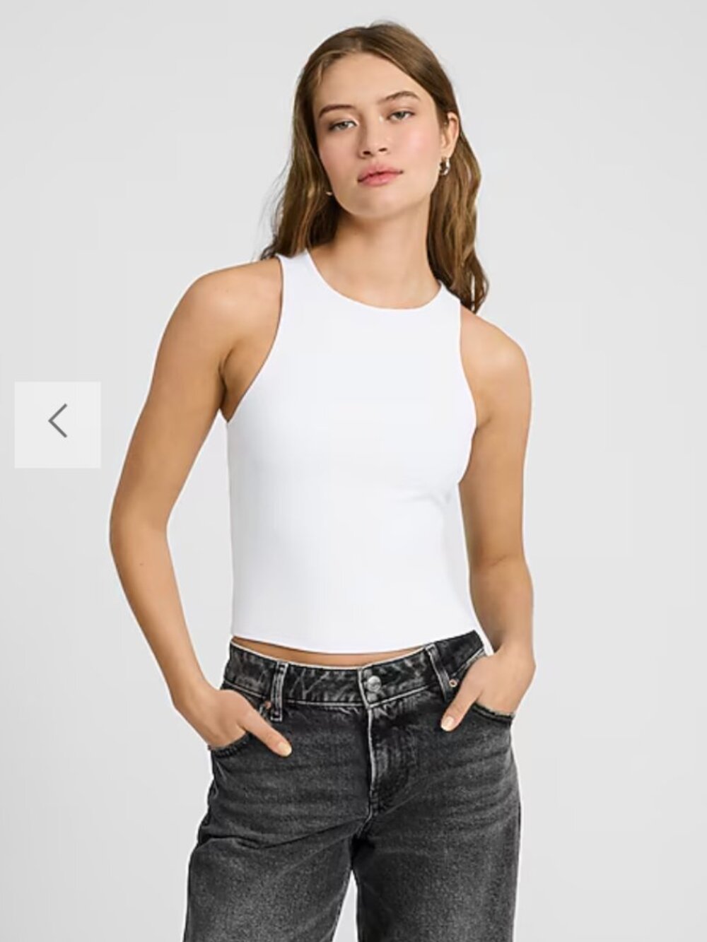 Express Body Contour High Neck Cropped Tank